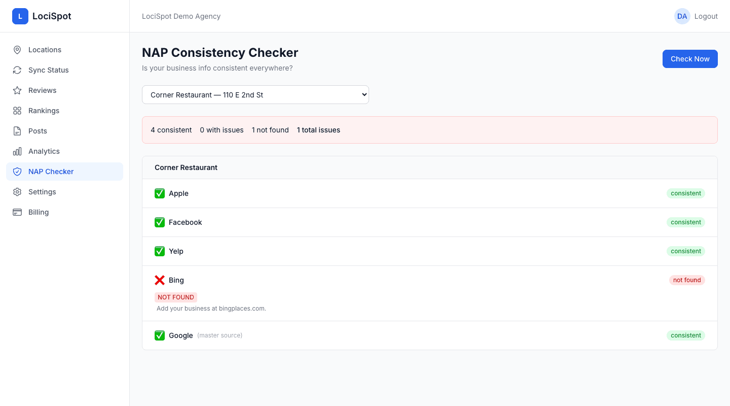 Spot listing errors automatically.